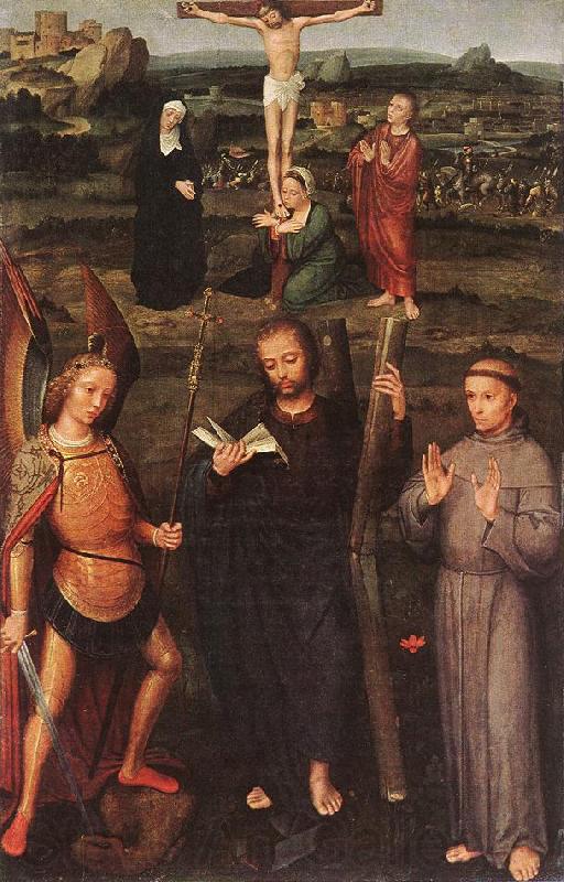 ISENBRANT, Adriaen Archangel St Michael, St Andrew and St Francis of Assisi sg France oil painting art